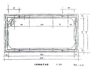 <預鑄人孔設計圖 中間鑄塊平面圖>