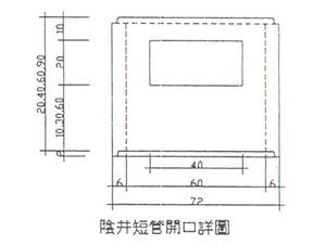 <陰井短管開口詳圖>